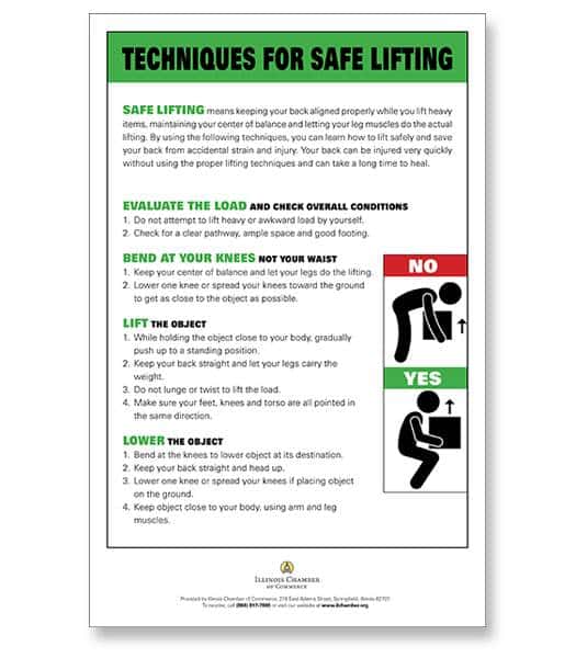 Safe Lifting Posters