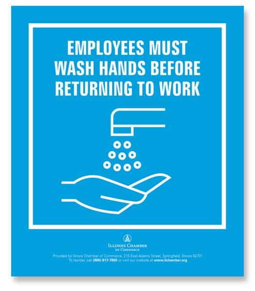 Employees Wash Hands Poster